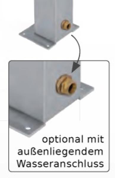 Zapfsäule quadratisch aus Edelstahl *made in Germany*